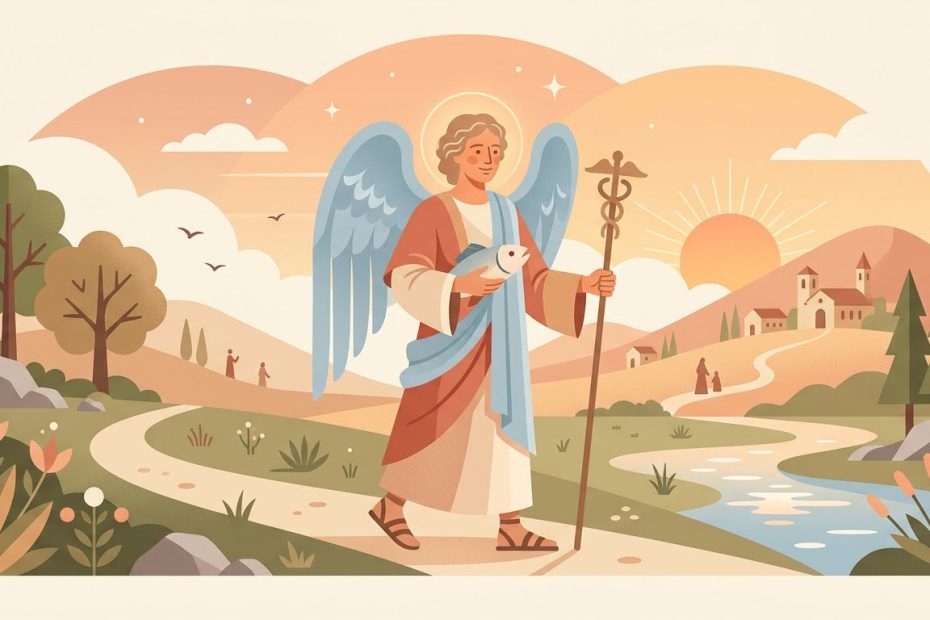 Heiliger Raphael - Illustration prière catholique